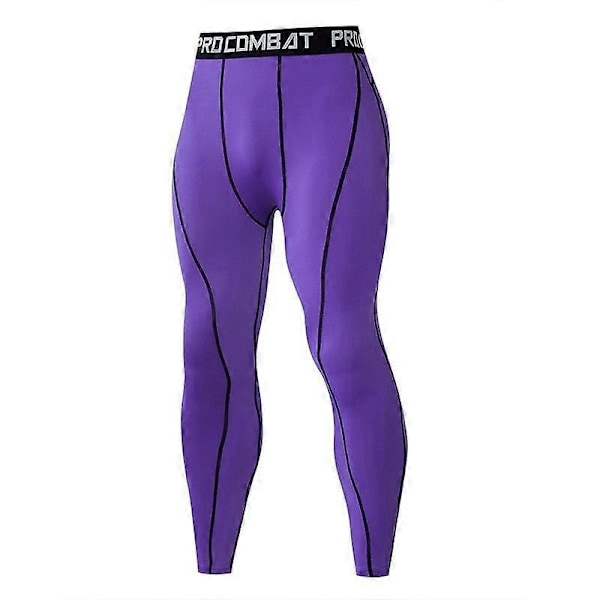 Miesten juoksutrikoot Leggingsit Lenkkeily Urheiluhousut Kuntosali Fitness Treenaus Jooga Alaosat Poikien Koripallohousut - Perfet purple L