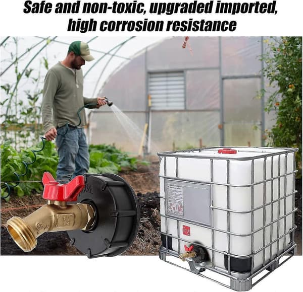 275-330 Gallonin IBC-vesisäiliöadapteri - Perfet