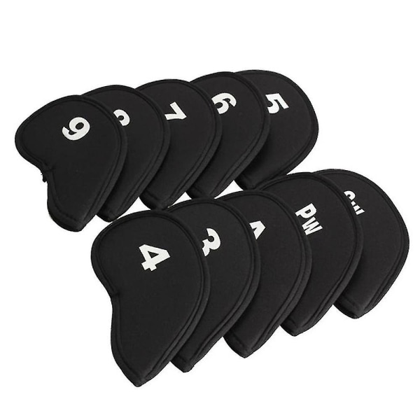 10 st Återanvändbar Golfklubba Iron Head Cover Case Protector Case - Perfet