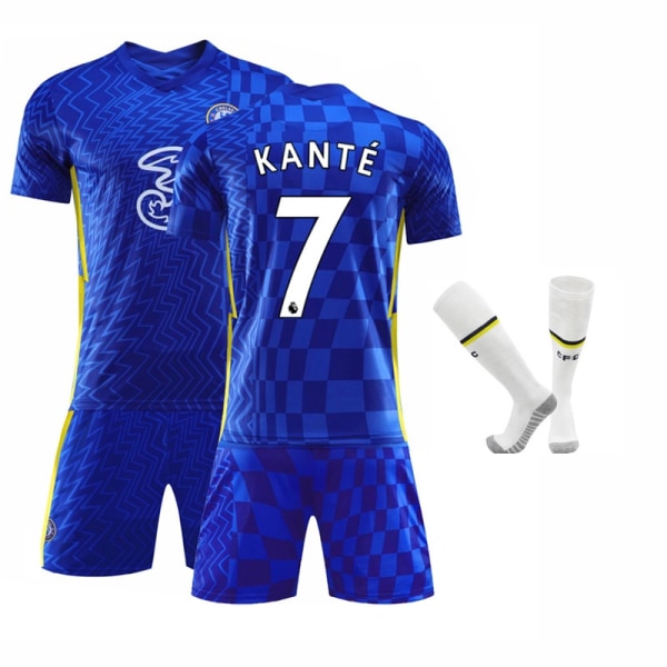 Kante#7 hemtröja Ny säsong Chelsea Fc Fotbollströja Set V - Perfet L