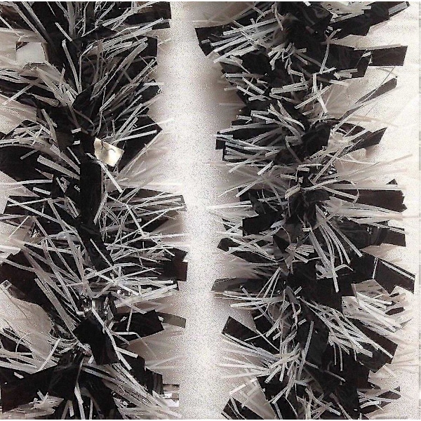 10m (33ft) Tjock Glittrande Julgransdekoration Julgirlang Festligheter645673119057-Perfet Black amp White 2M
