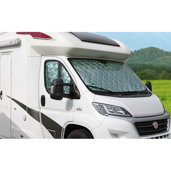 Bilsolskydd för vindruta, termiska innergardiner, lyftbara fönstergardiner, Fiat Ducato 2006-2022 - Perfekt