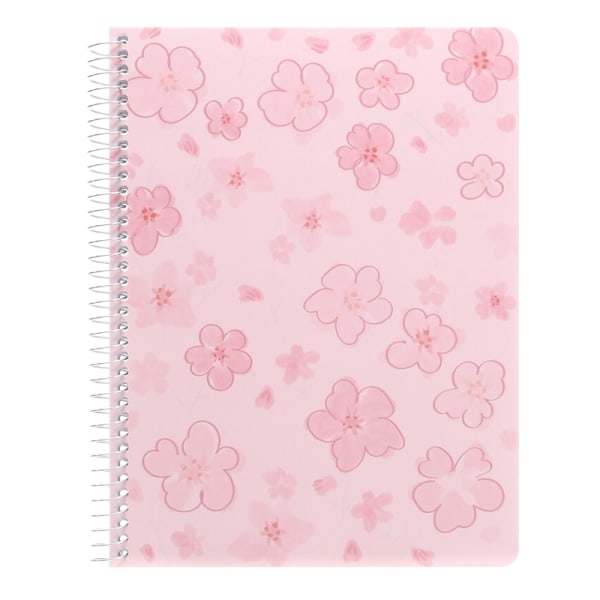 A5 spole dagbok tecknad anteckningsbok Kontors skolmaterial - Perfet pink