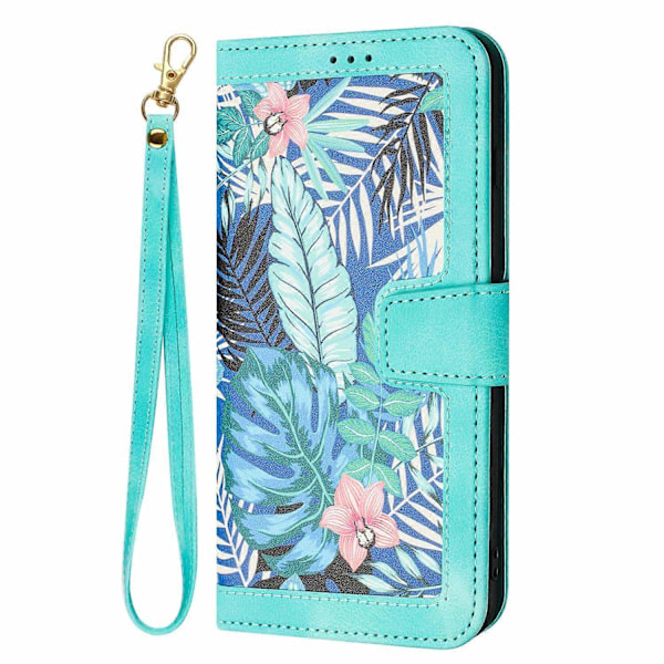 Blomstermønstret Læder Telefon Cover med Lanyard-Perfet For Honor 200 Lite Global