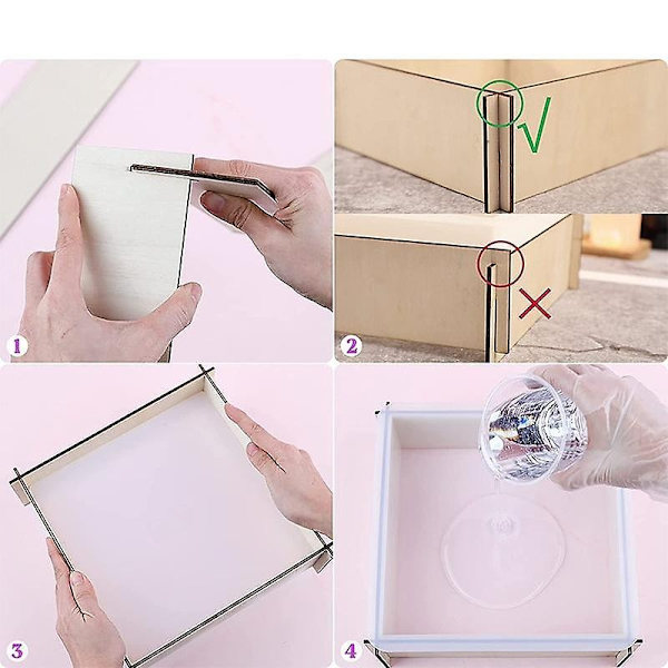 DIY geometrisk tredimensionel sekskantet silikone form af form - Perfet