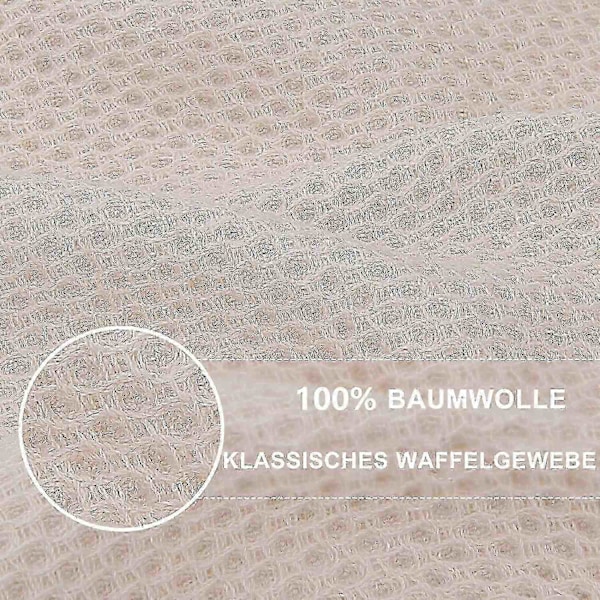 6-pack 100% Bomull Frotté Köksdukar - Hängögla för Disk och Köksrengöring - Perfekt Apricot 34*73cm
