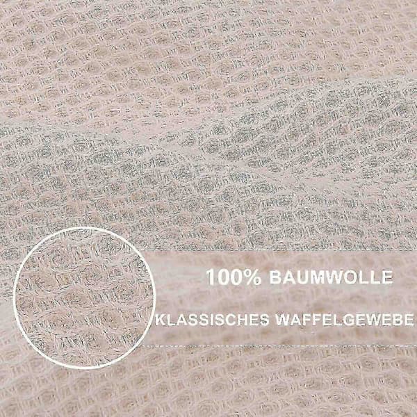 til 6-pak 100% Bomuldsfrotté viskestykker - Hængeløkke til køkkenopvask - Perfekt Apricot 34*73cm