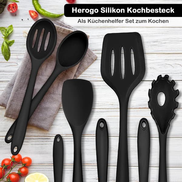 10 silikon köksredskap, Köksredskapsbitar Silikonredskap - Perfekt