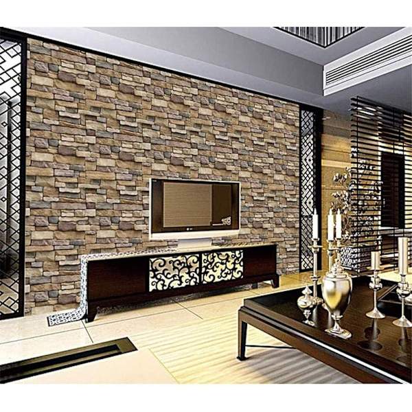18"x120" kivilaatta-taustakuvatikku itsekiinnittyvällä kuorivalla ja kiinnittyvällä Backsplash-seinäpaneelilla irrotettava kodinsisustus - Perfet