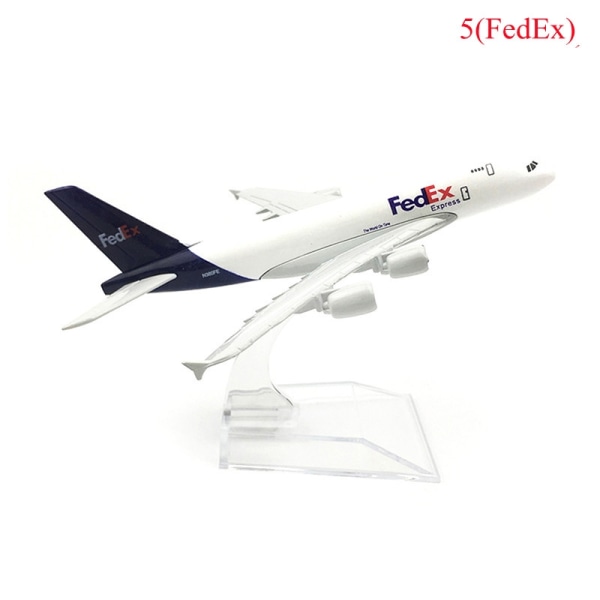 Original modell A380 airbus flygplan modell flygplan Diecast Mode - Perfet FedEx One Size