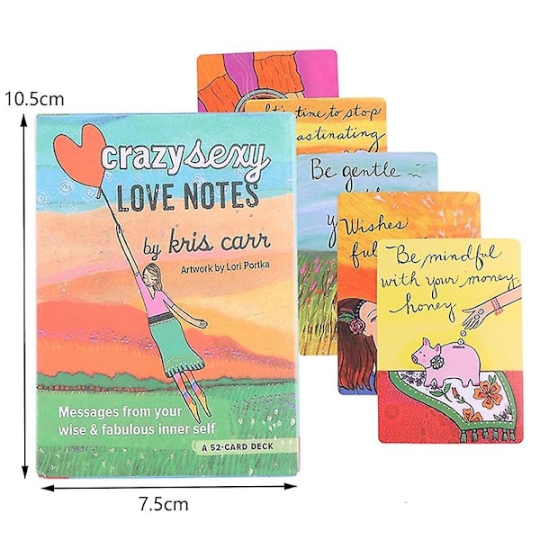 Crazy Sexy Love Notes Oracle Kort Tarot Selskapsprofeti Spådom Brettspill - Perfekt
