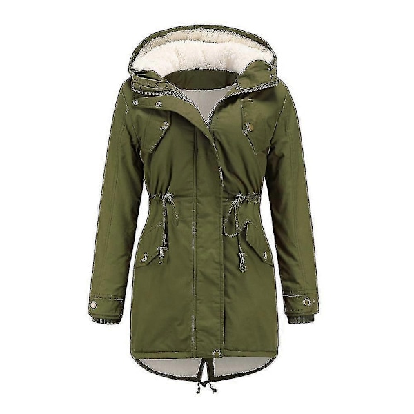 Dametøj Parka Tyk Polstret Jakke - Perfet Green 4XL