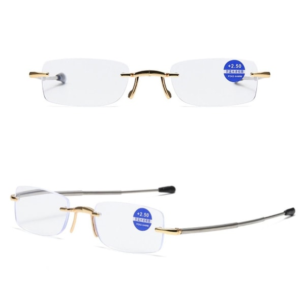 Sammenfoldelige læsebriller Briller GULD STYRKE 350 Guld-Perfet Gold Strength 350