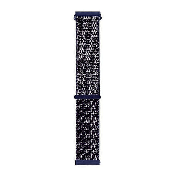 Kompatibel med Fitbit Versa 4/Sense 2 Bløde Nylon Urremme Sports Loop Udskiftningsarmbånd s202412242730-Perfet Dark Blue