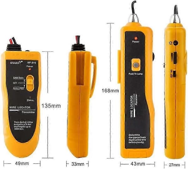 NF-816 Kabelsökare för nedgrävda kablar (med hörlurar) - Perfekt