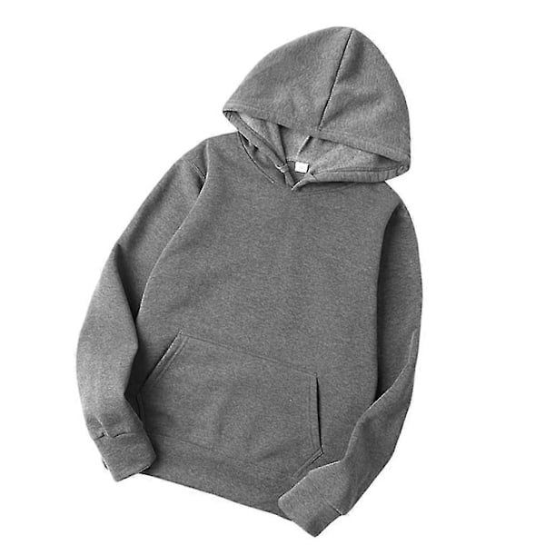 Unisex Bomuldstrøje med Snørehætte - Perfekt Dark Grey 3XL
