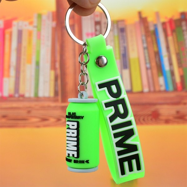 Prime Drink 3D Rubber Keychain Mode flaska nyckelringar för mig - Perfet Green