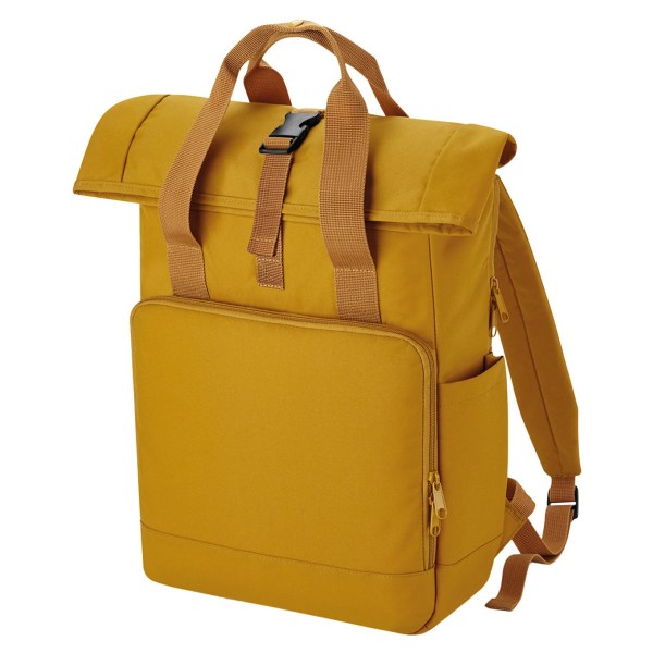 Bagbase Unisex Voksen Roll Top Resirkulert Twin Handle Backpack One - Perfet Mustard Yellow One Size