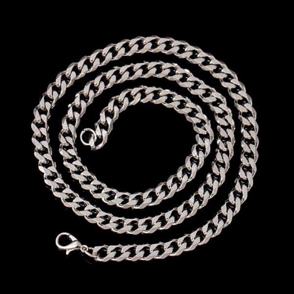 Størrelse 4-6 mm rustfrit stål halskæde til mænd Cuban Link Chain Hip - Perfet as the picture B:4mmx20in