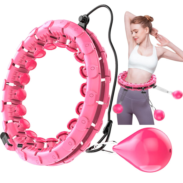 Smart Fitness Hoop, Hula Hoop Painonpudotus Movable Hoop- Perfet