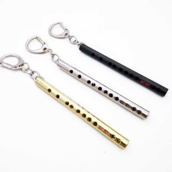 Musical Pocket Keychain Flute Keychain Music Pendant Mini - Perfet silvery