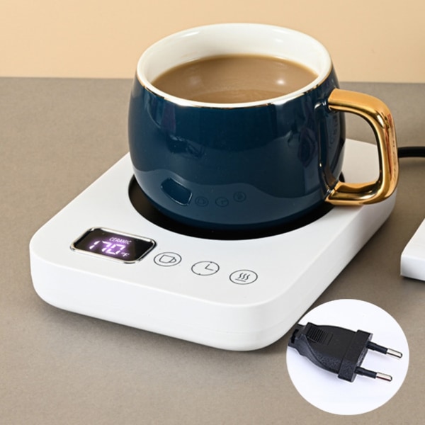 USB Kaffevarmer Krus Varmere Mælk Kaffe Te Varmeplader til kontorbord Housewarming gave brun brown