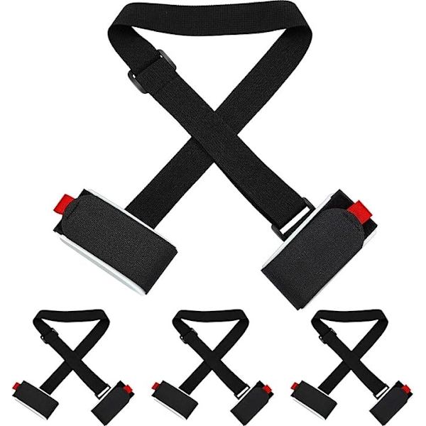Skistropper/skibindinger – Stropper til at bære ski 4-Pack