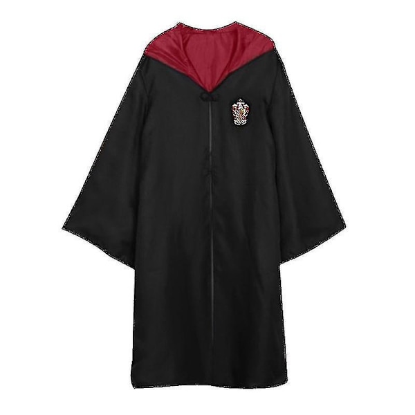 7 st/set för Magic Wizard Maskerad Cape Mantel Hogwarts Skoluniform-Perfekt 1Pcs Red Aldut S
