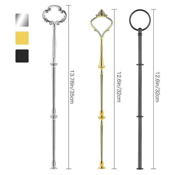 9 Sæt Kageopsats Hardware Kit Etagefad Hardware Beslag til Kageopsats, 3-Etagers Kageopsats Beslag - WELLNGS