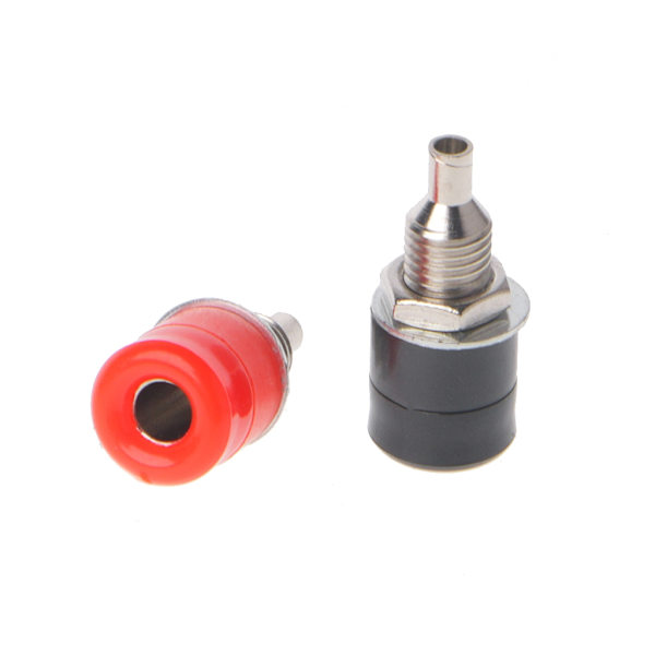 10 kpl eristetty turvallisuus 4 mm banaani naaras Jack Panel Mount Socket -liitosnapaliitin - Perfet