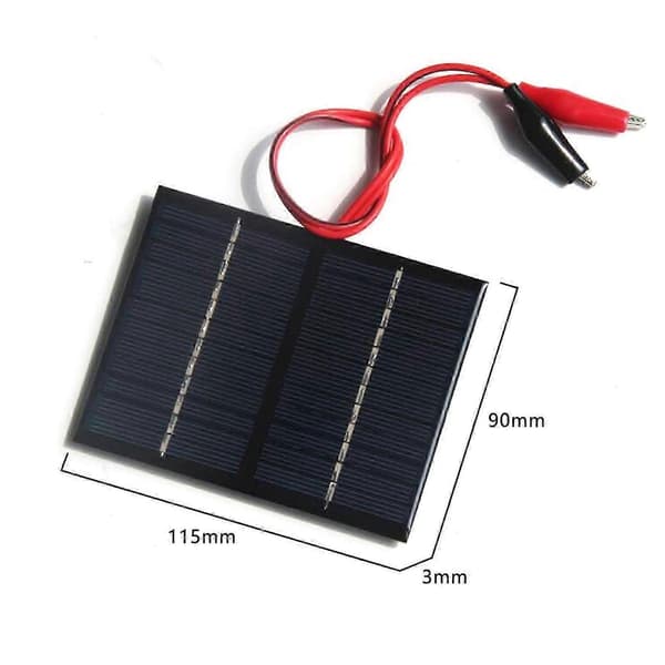 1.5W 12V Vanntett Solcellepanel Batterilader for Solcellebelysning - Perfekt
