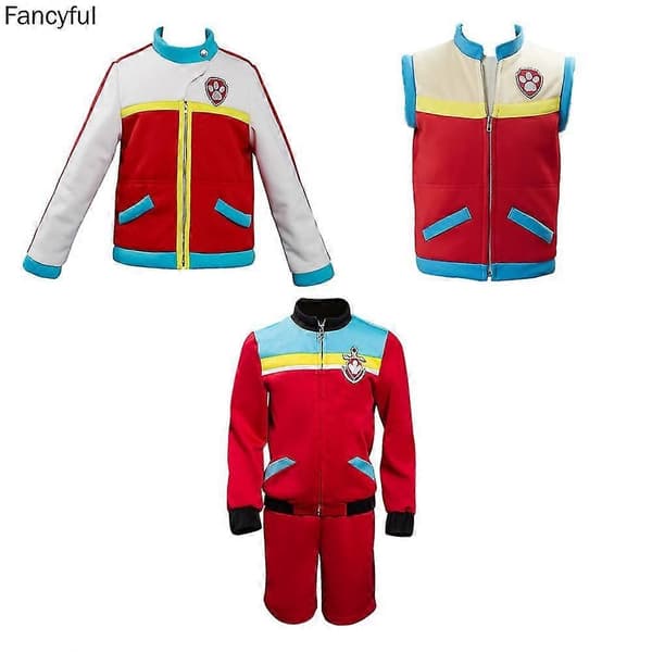 Captain Ryder rollspelsdräkt vuxen barnversion väst kostymset Halloweenkostym-Perfekt M long sleeve