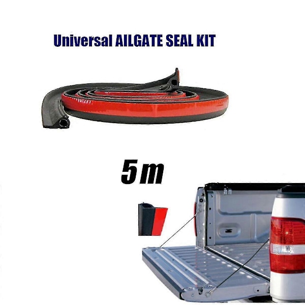 3/5m Liimattava Universaali Tiivistenauha Lava-auton Lavan Kumisella Takaluukun Tiivistesarjalla Yhteensopiva Toyota Yhteensopiva Hilux Sr5 Sr|fillers-Perfet 5m