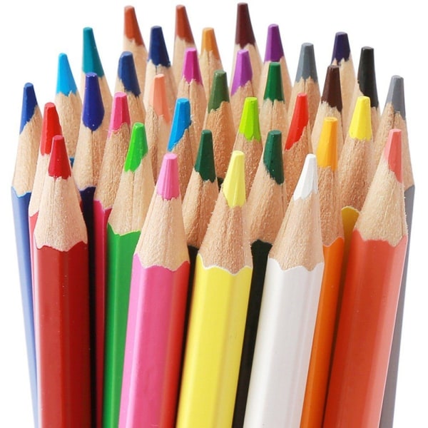 Set med 72 professionella färgpennor med mjuka och tjocka spetsar - Perfet