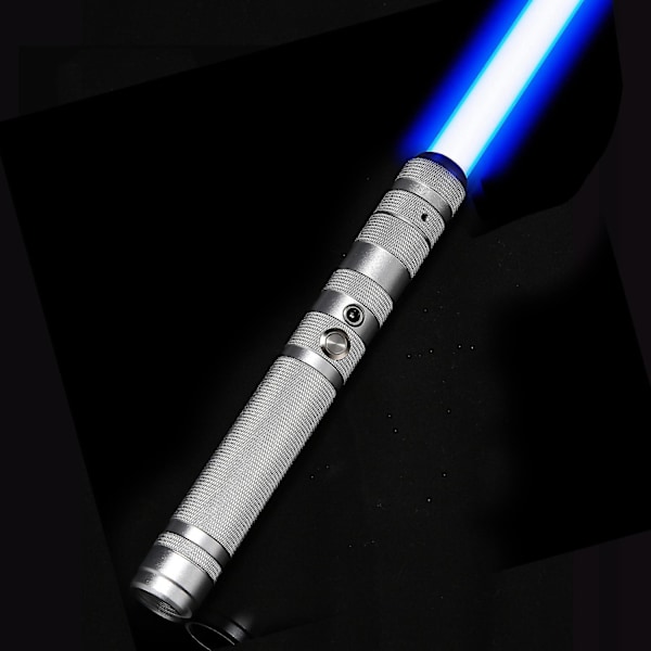 LjusSabel för Vuxna och Barn - Laser Svärd RGB 7 Färger Bytbara Ljudeffekter Laddningsbar Elektronisk LjusSabel för Halloween Cosplay Leksak - Perfekt Silver