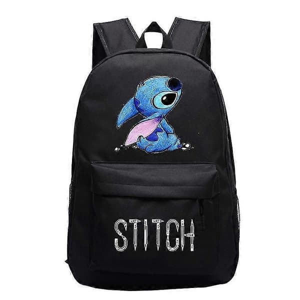 Lilo og Stitch Stitch Rygsæk Skoletaske - Perfekt black
