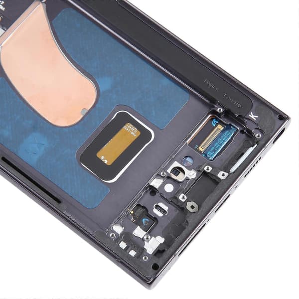 C-klasse LCD-skærm og touchpanel-samling + ramme (TFT-sort) til Samsung Galaxy S23 Ultra S918 0 0