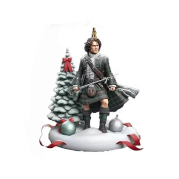 Uusi joulukuusen koriste, Outlander-koriste koti-kollaasiin juhlaan 8 cm - Täydellinen B 1pc