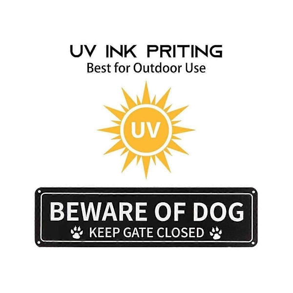 Pakketilbud Pass Deg For Hunden Skilt, 30x7,6 cm Rustbestandig 0,040 Aluminium Metallskilt, Reflekterende, Falmingsbestandig-Perfekt