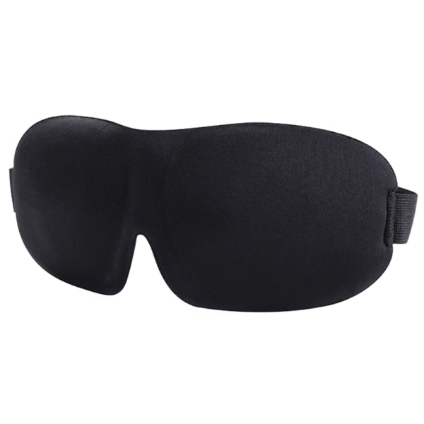 3D ögonmask / sovmask / bekväm mjuk / reser / svart - Perfet black