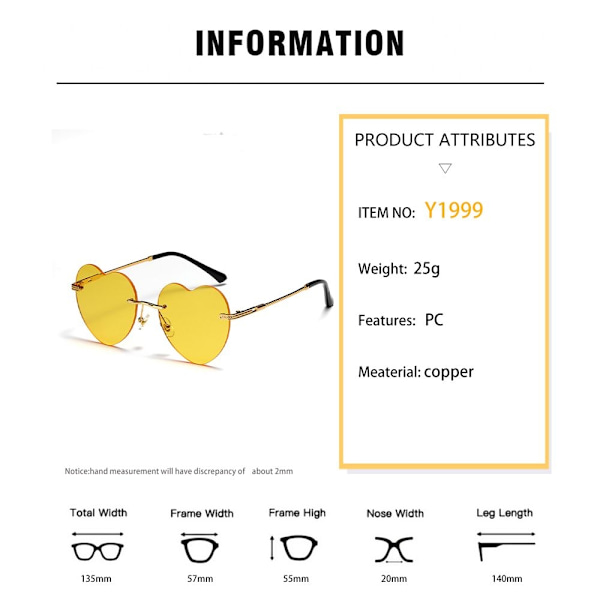 Heart Sunglasses Naisten aurinkolasit CLEAR BLUE- Perfet Clear Blue