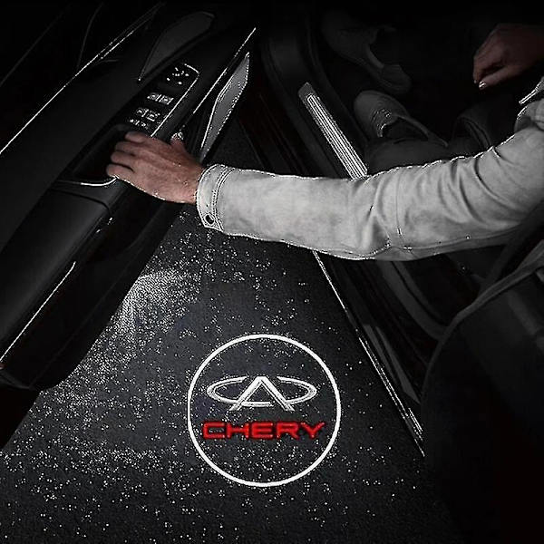 2 kpl Logon Projektor Langaton Auton Oven Valo Iskunvapaa Liima Auton Merkin Logon Projektiolamppu Automaattinen Päälle/Pois Auton Koriste WG-Perfet KIA