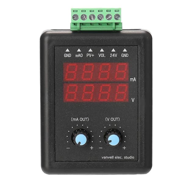 4-20ma 0-10v Signalgenerator 24v Strømspændingstransmitter Signalkilde Konstant Strømkilde med Display-Perfet
