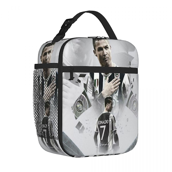 Cristiano Ronaldo Cr7 Isolerende Lunsjpose Kjølepose Lunsjboks Isolerende Lunsjboks Lunsjpose for Kvinner Barn Skole - Perfekt 8