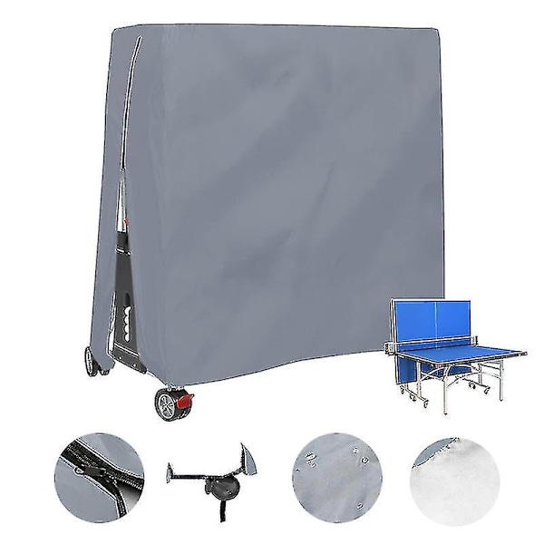 Vattentätt och dammsäkert bordtennisbordsskydd för utomhus Bordtennisbordsskydd 165x70x185cm - Perfet green