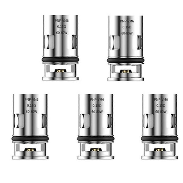PNP Evaporatorin Vaihtokelan VM6 0.15 Ohmia PnP Käämi DRAG X / DRAG Max / ARGUS Pro / ARGUS X / ARGUS GT:lle 5 Kpl - Perfet