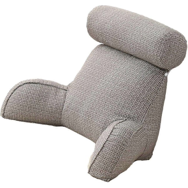 Lesepute med armlene, avtakbar ryggstøttepute, korsryggstøttepute - Perfekt Light Grey