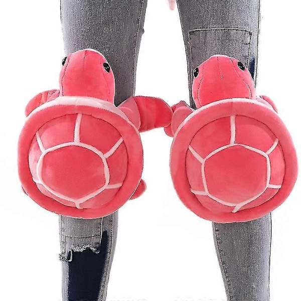 Ski-, Skate- og Snowboardbeskyttelsesudstyr, Sød Skildpadde-Matte - Perfekt Pink Adult Knee