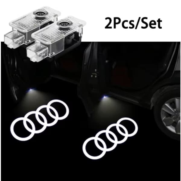 Trådløst LED HD-projektionslys egnet til Audi Sline A1 A3 Q5 A4 B8 B7 A5 A6 C7 A7 A8 B9 B6 C6 Q2 Q3 C