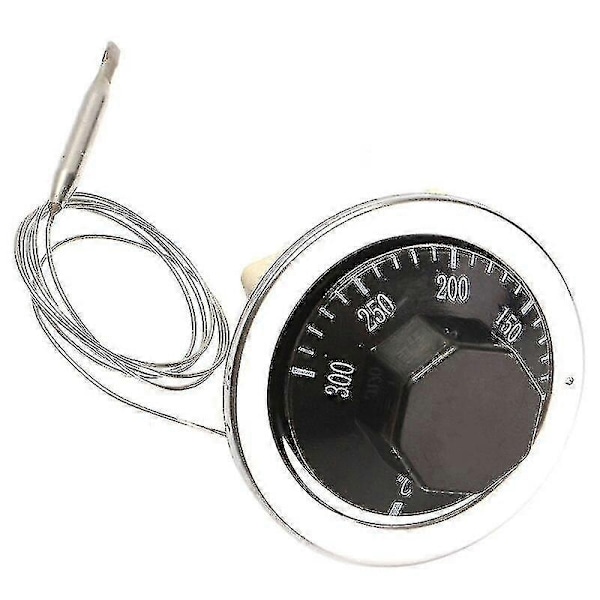 Rotary Temperaturregulator Termostat AC 250V 16A Vred 50 till 300 Grader Celsius Temperaturkontrollbrytare Kompatibel med Elektrisk Ugn-Perfet